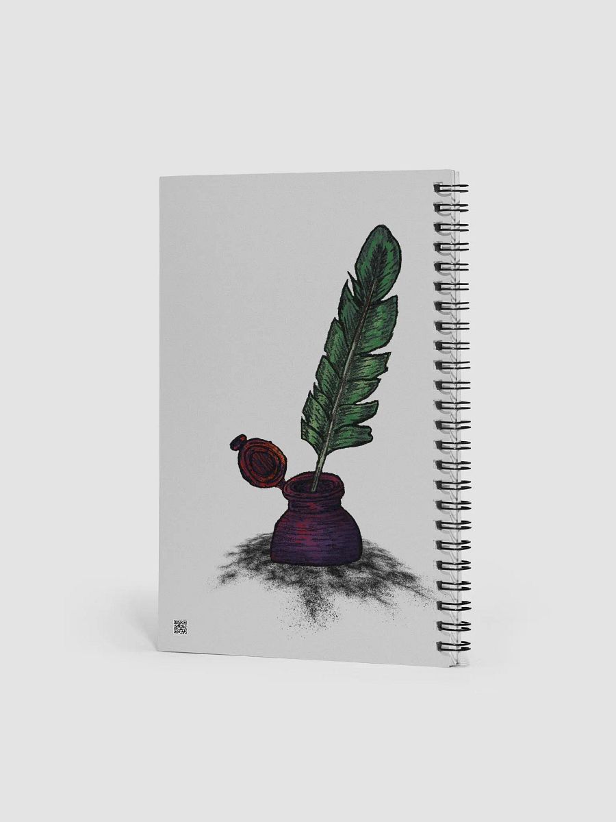 Illegible Script Spiral Notebook product image (4)