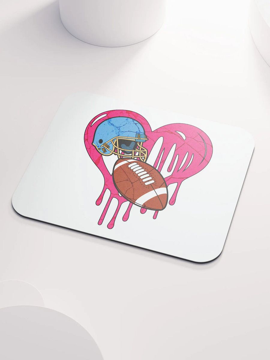 Heart Football Mouse Pad product image (3)