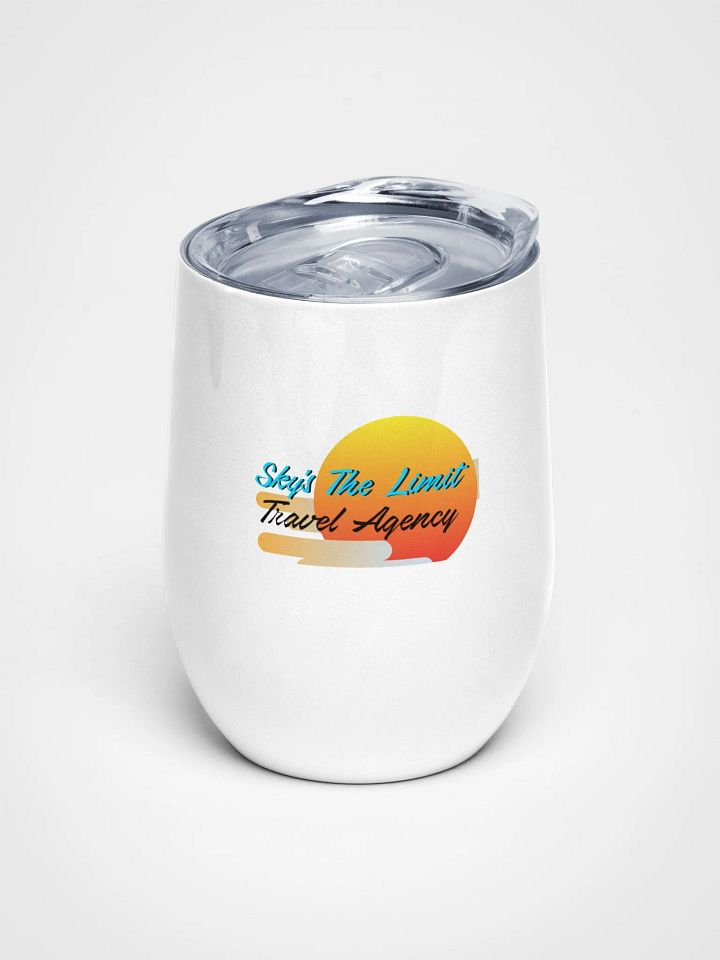 Sky's The Limit Travel Agency Wine Tumbler product image (1)