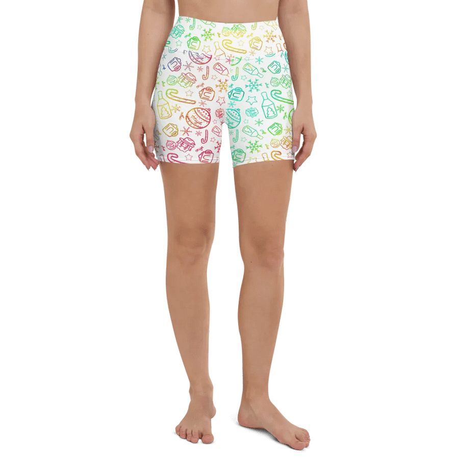 Limited Edition Christmas Rainbow Yoga Shorts product image (3)