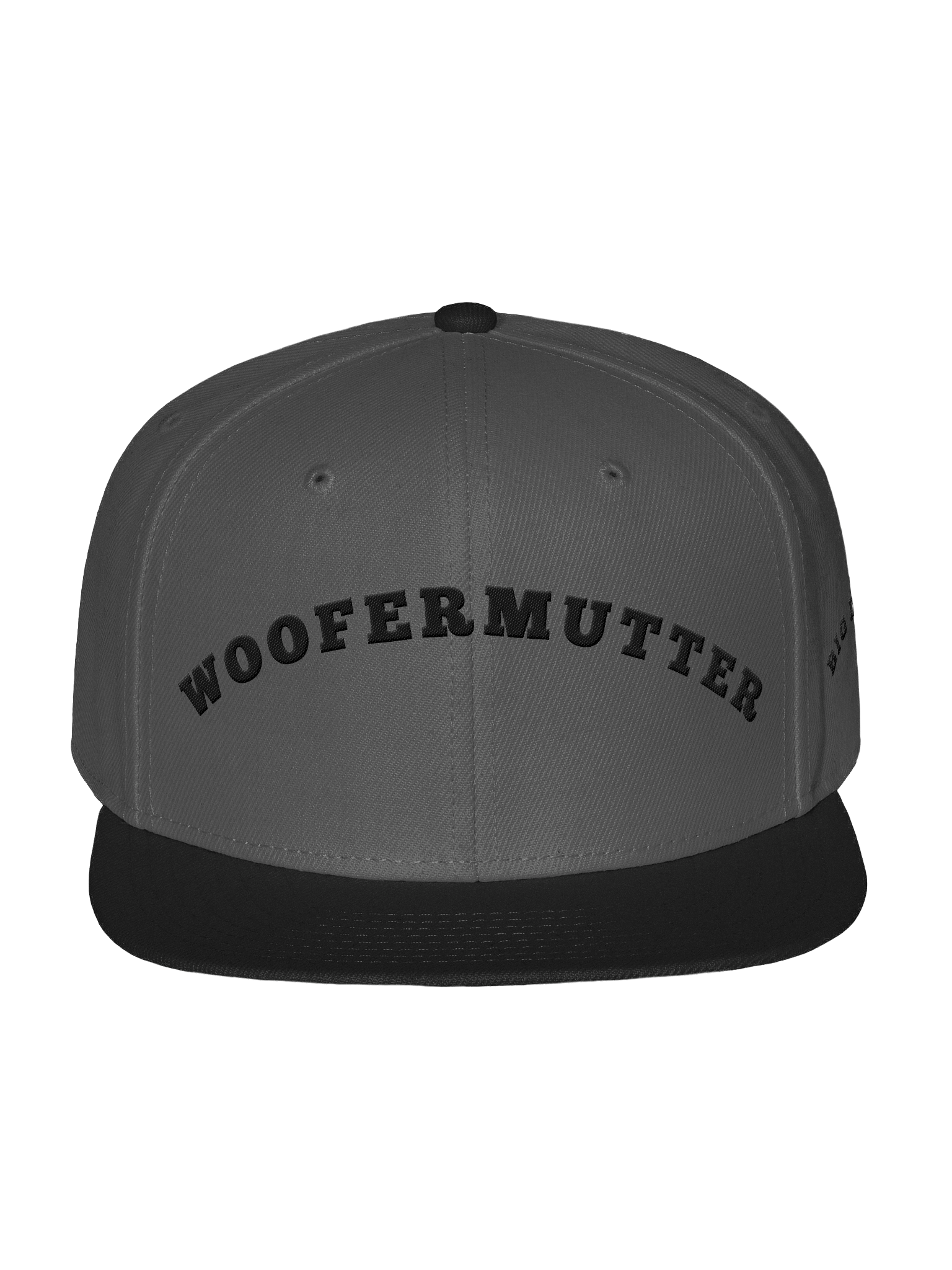 WooferMutter Gray Black Embroidered Cap product image (1)