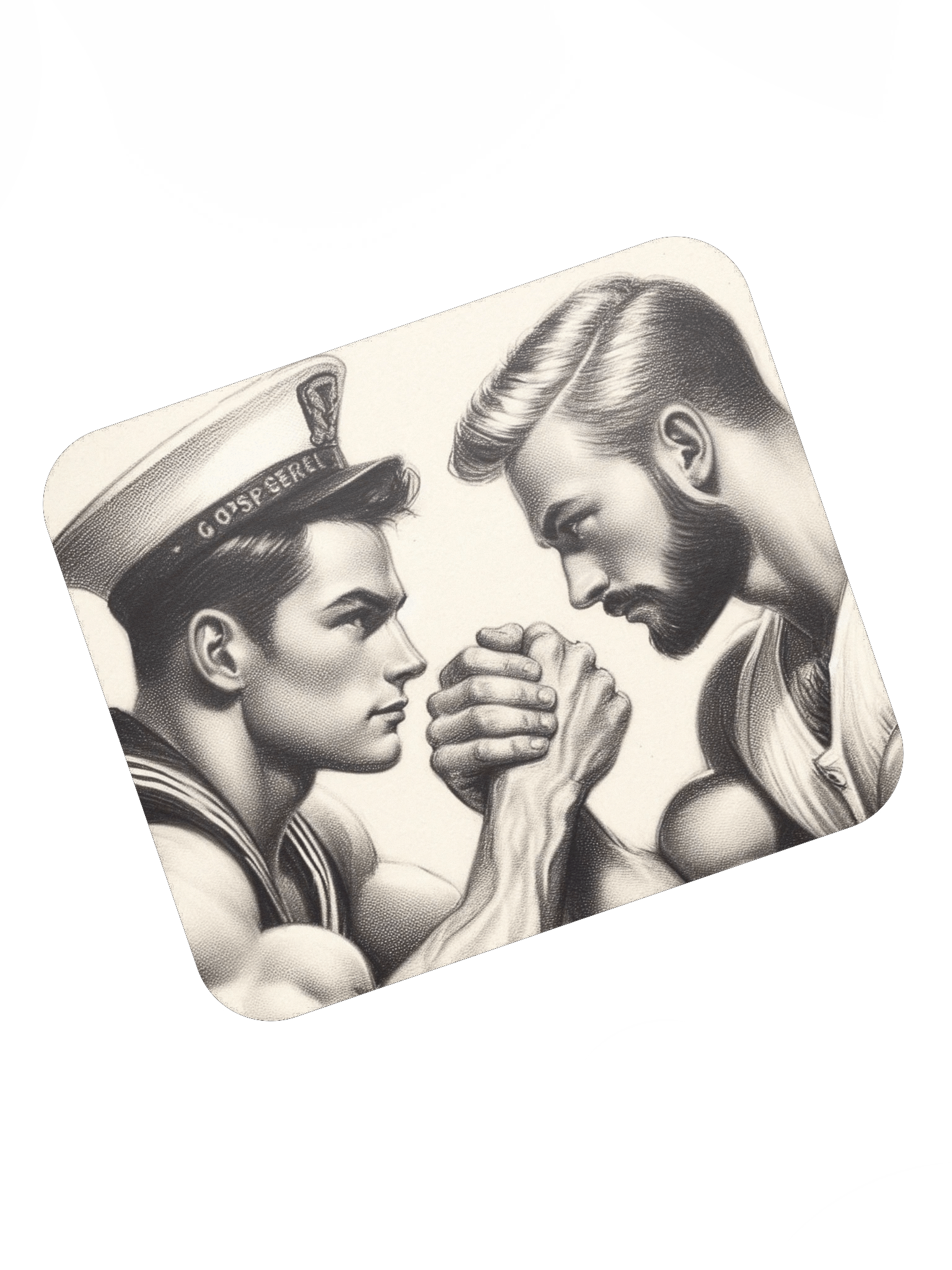 Up Close and Personal: Sailors – Tom of Finland Tribute Gay Pride Graphic Design Mouse Mat product image (7)