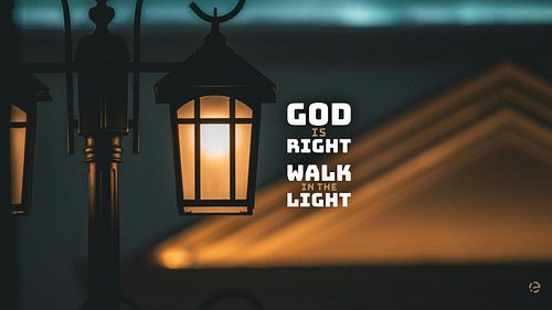 God is Right. Walk in the Light.
Wallpaper for Phone and PC
#God #light #truth #walkinthelight #godsword