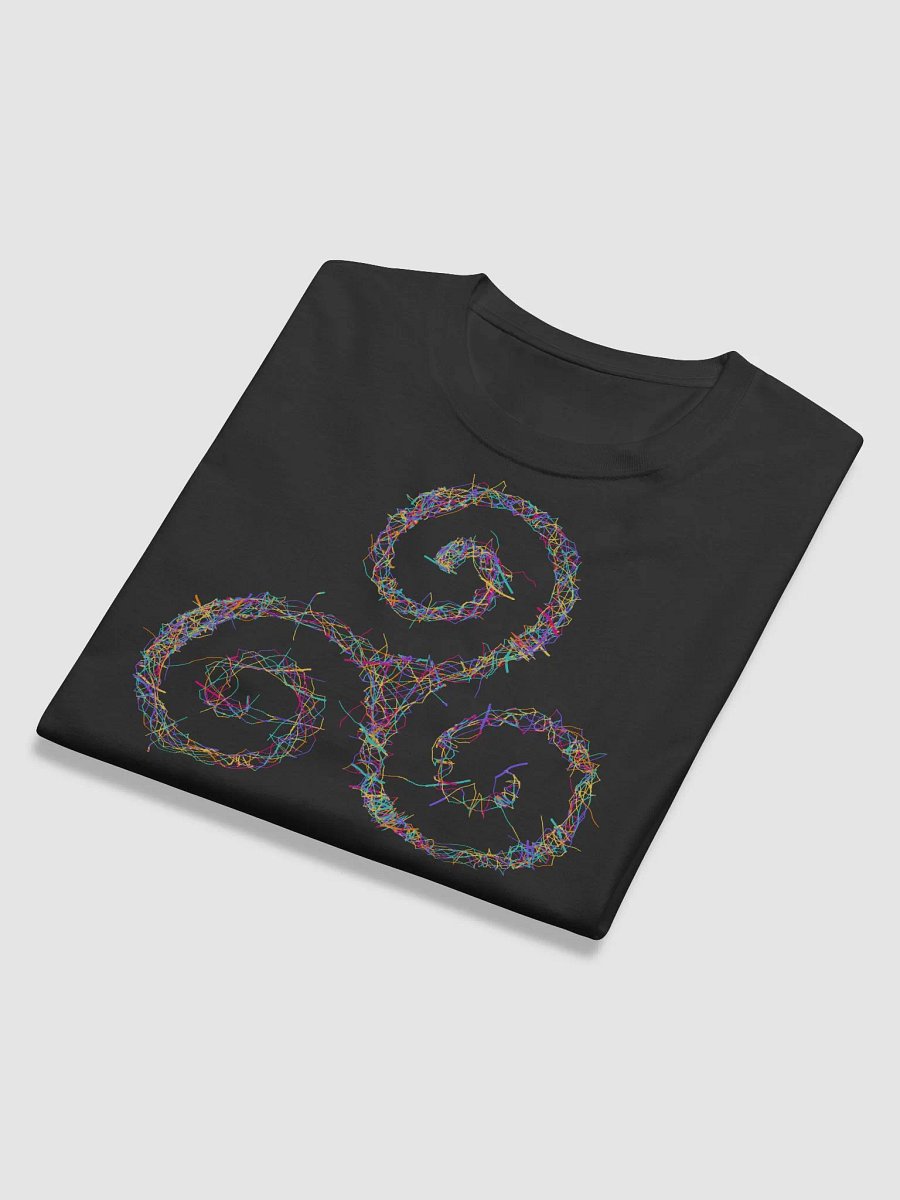 Vibrant Triskelion Tee | Celtic Sacred Geometry Art product image (6)