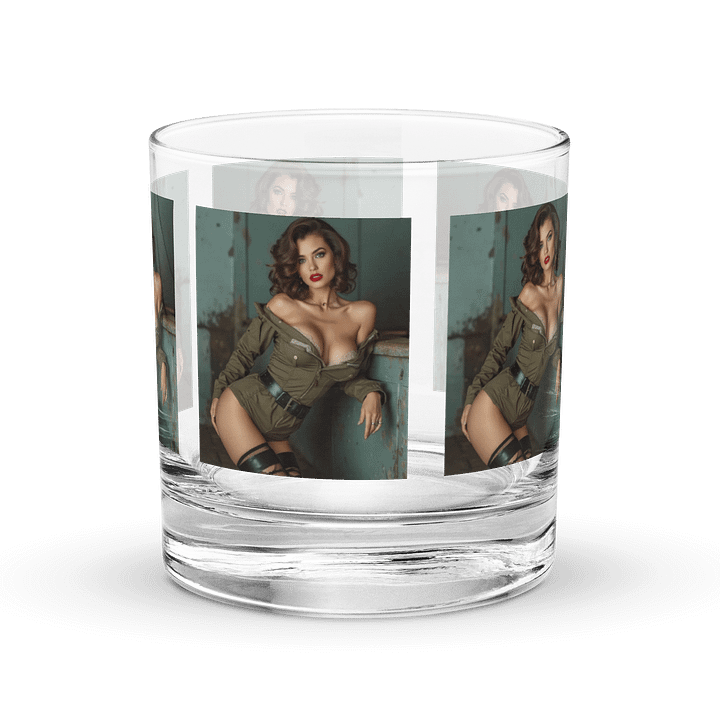 Army Pin-up Rocks Glass product image (2)