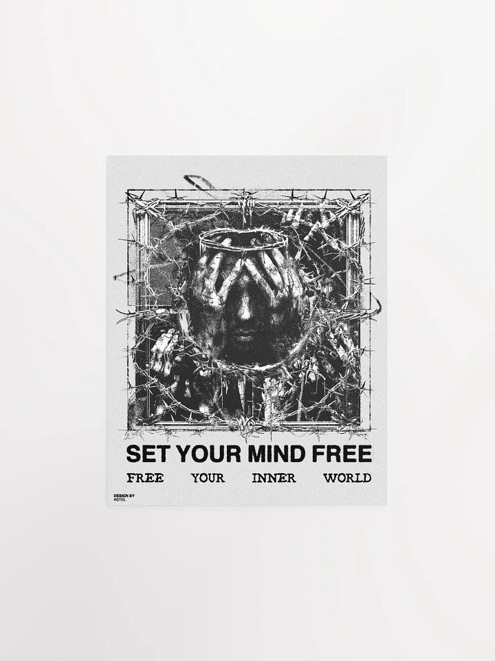 'SET YOUR MIND FREE' POSTER (WHITE VERSION) product image (1)
