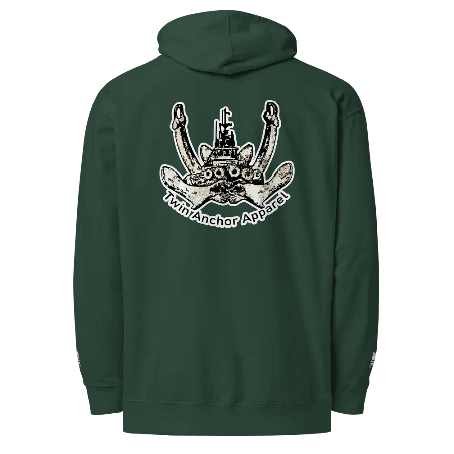 Twin Anchor Apparel Logo Front & sleeves (embroidered)Hoodies product image (1)