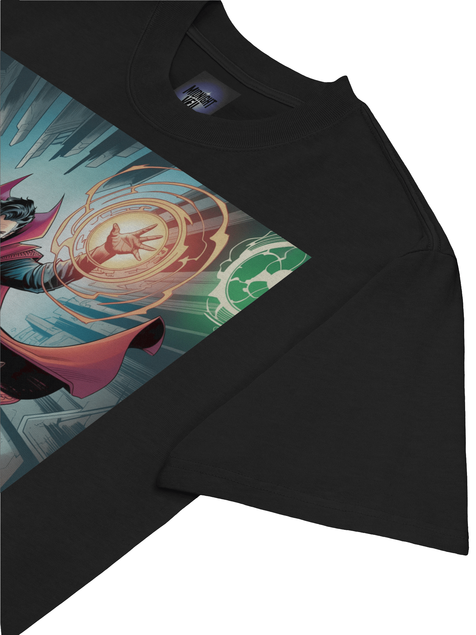 Doctor Strange Sorcerous Surge Oversized Faded T-Shirt – Mystic Eclipse Mantle product image (7)