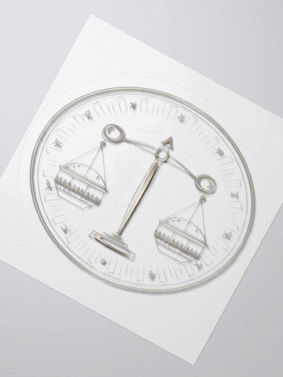 Exclusive Libra-Themed Privacy Window Film - High Opacity Vinyl Stickers (3" x 3" to 5.5" x 5.5") product image (6)