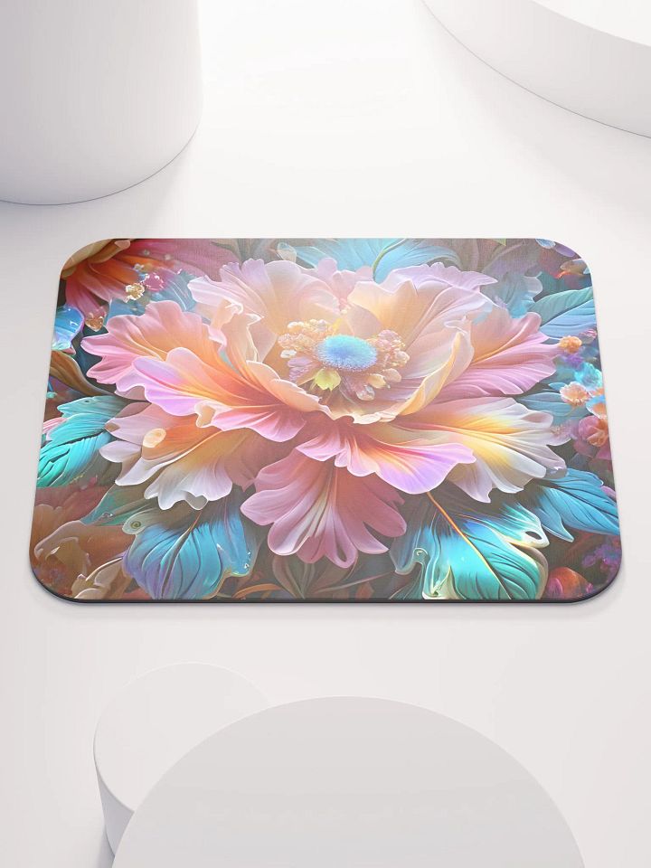 Iridescent Flowers Mouse Pad 8.7