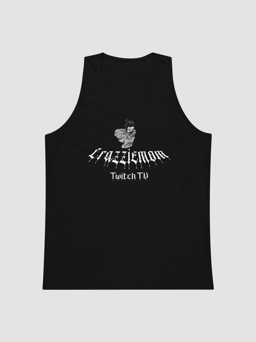 Crazzie Train Men’s Premium Tank Top (B&W) product image (1)