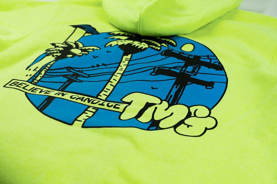 Palm Trees Neon Green Hoodie product image (4)