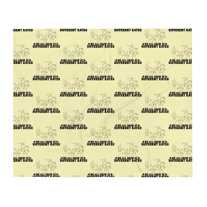 We All Grow At Different Rates Blanket product image (1)