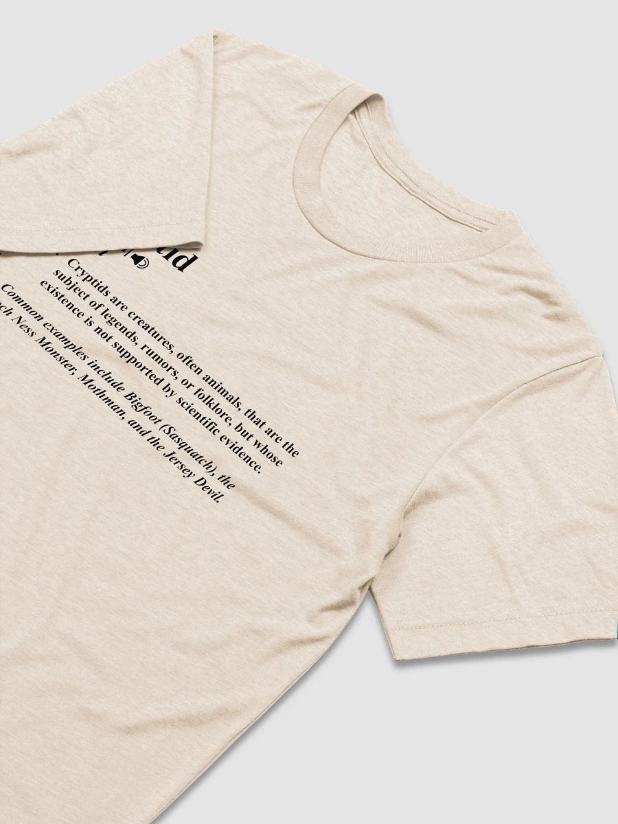 Cryptid Definition Oatmeal Tee product image (3)