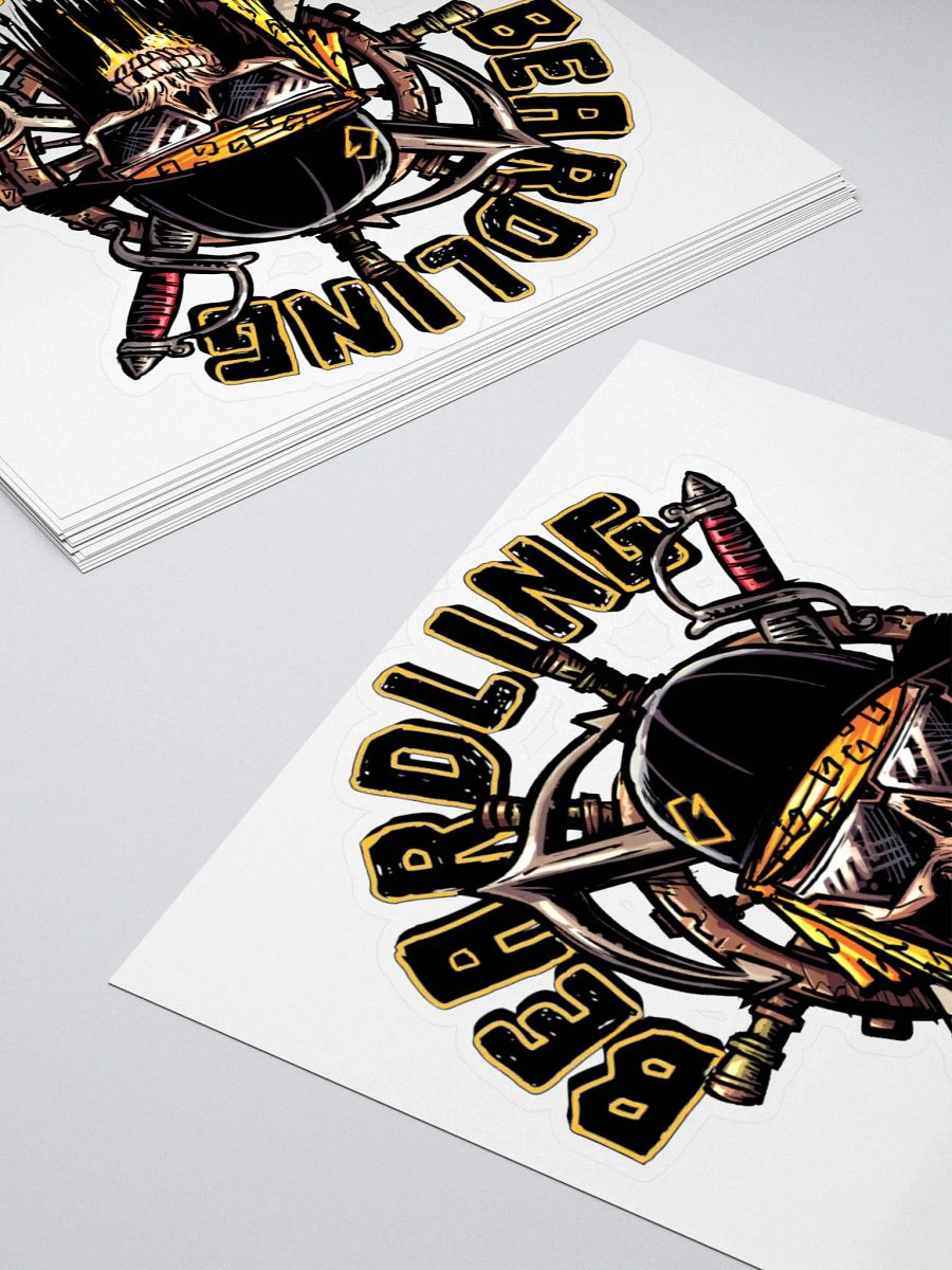 Beardling Crew Skull - Kiss Cut Stickers product image (4)