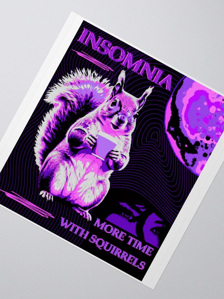 Insomnia Squirrel Kiss Cut Stickers product image (5)