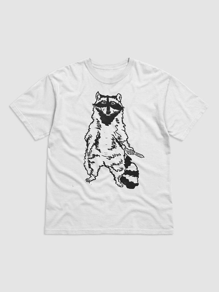 Chill Racoon Hand-Cut Lithograph Tee product image (1)