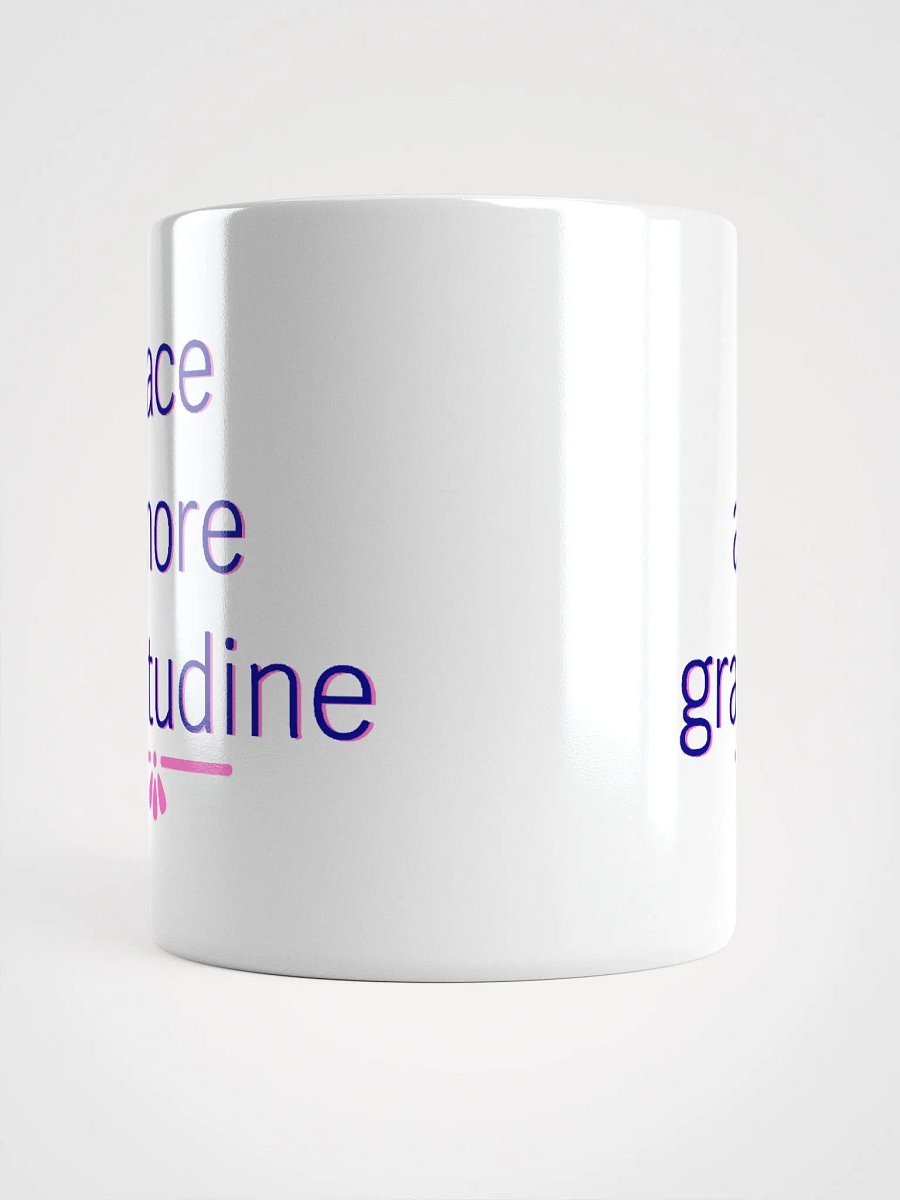 Pace Amore Gratitudine Navy and Pink Ceramic Mug product image (10)