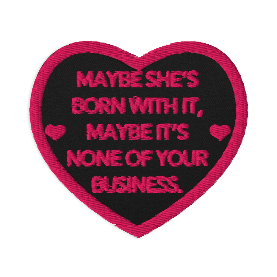 None Of Your Business - Patch product image (1)