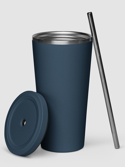 Photo showing Insulated Tumbler with a Straw