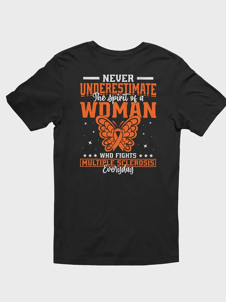 Never Underestimate A Woman Multiple Sclerosis Awareness Tee product image (1)