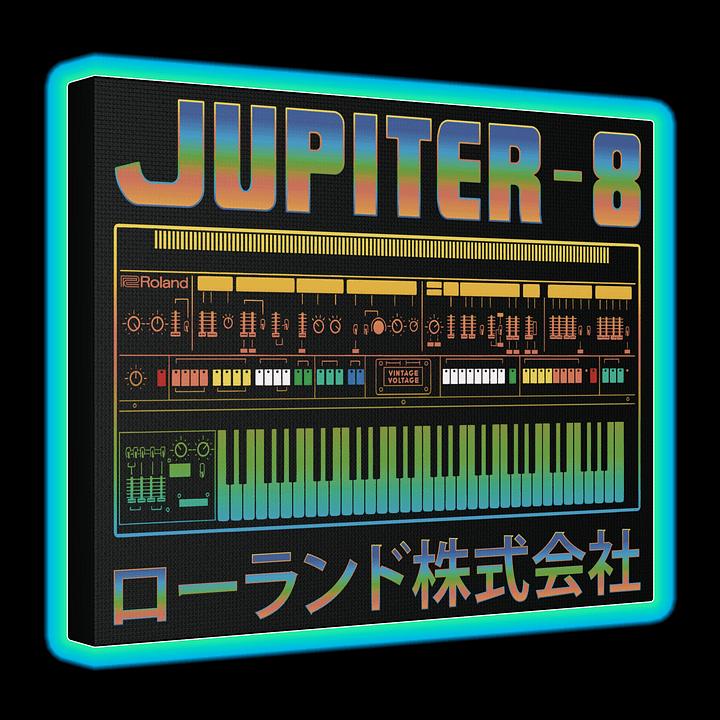 Jupiter 8 - Canvas Artwork (Roland JP-8 Classic Synthesizer) by Vintage Voltage product image (16)