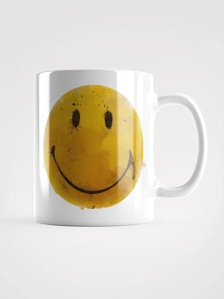 Cheerful Smiley Dog Toy White Glossy Mug product image (3)