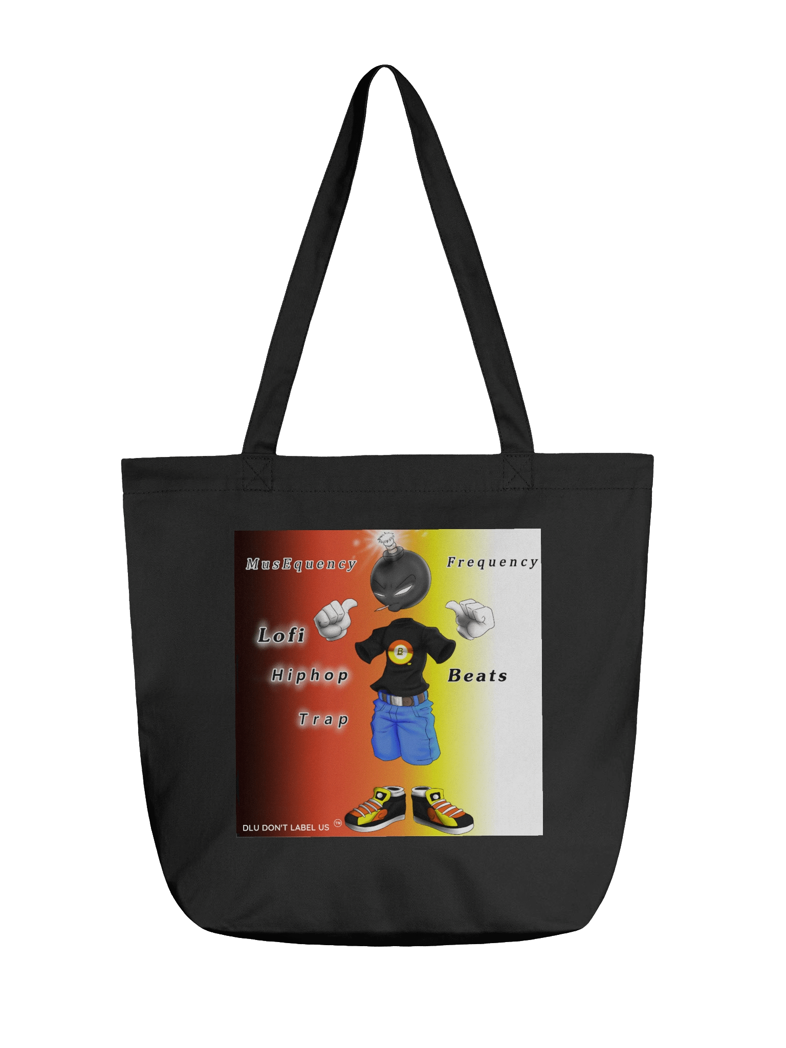 DLU DON’T LABEL US™ MusEquency Cartoon Tote Bag product image (5)