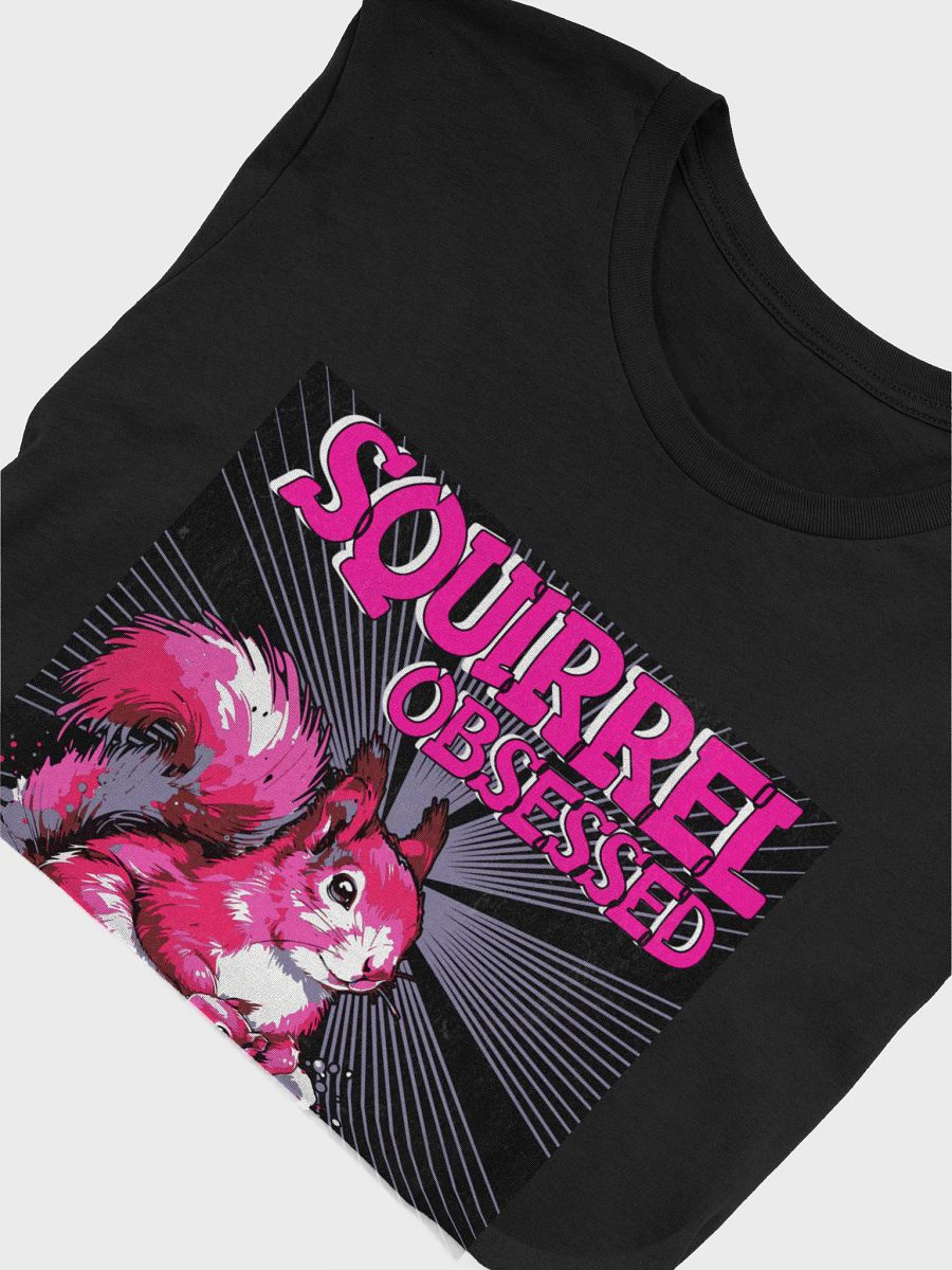 (Faded black) Squirrel Obsessed Illustrated T-Shirt- product image (5)