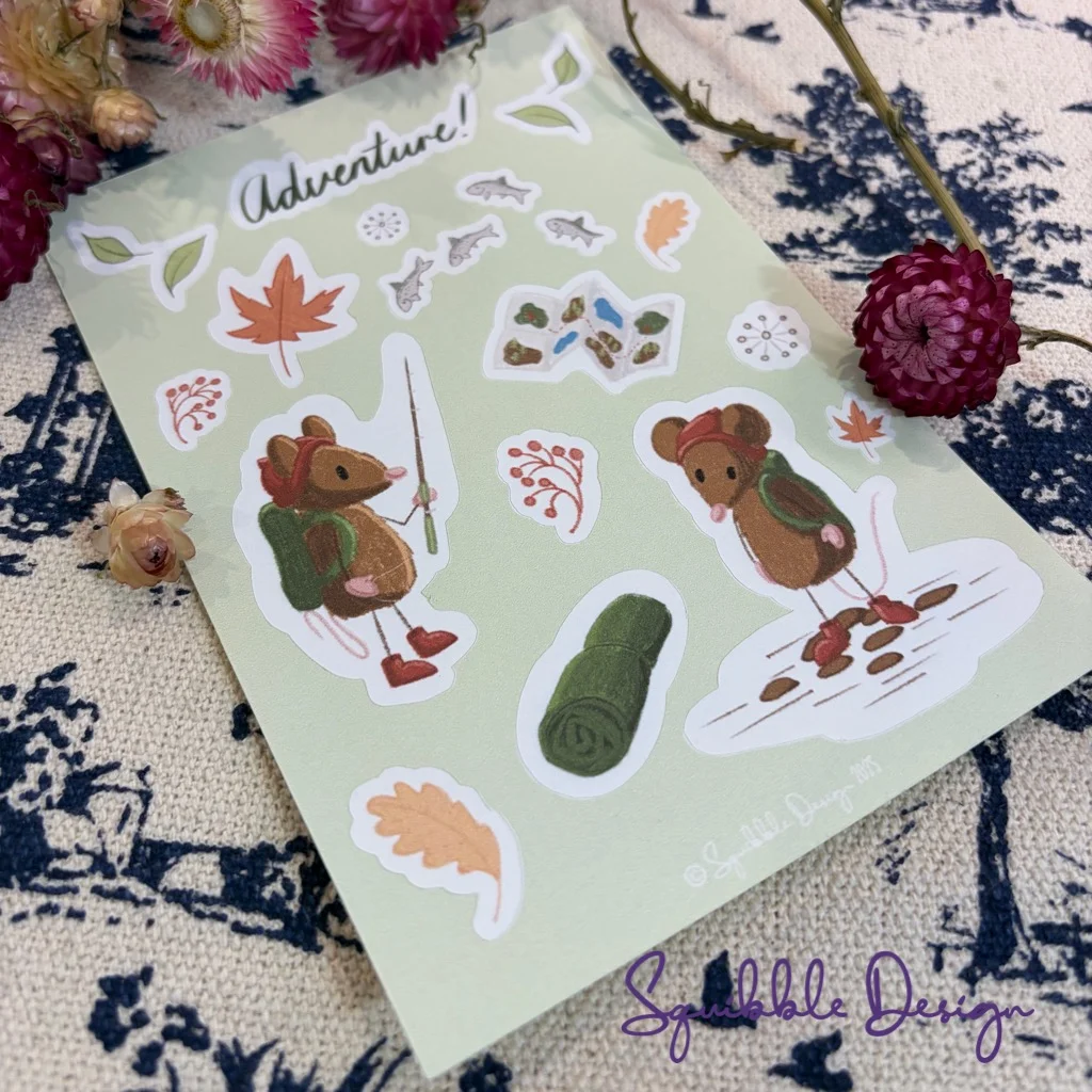 Paper Sticker Sheet - Adventuring! product image (1)