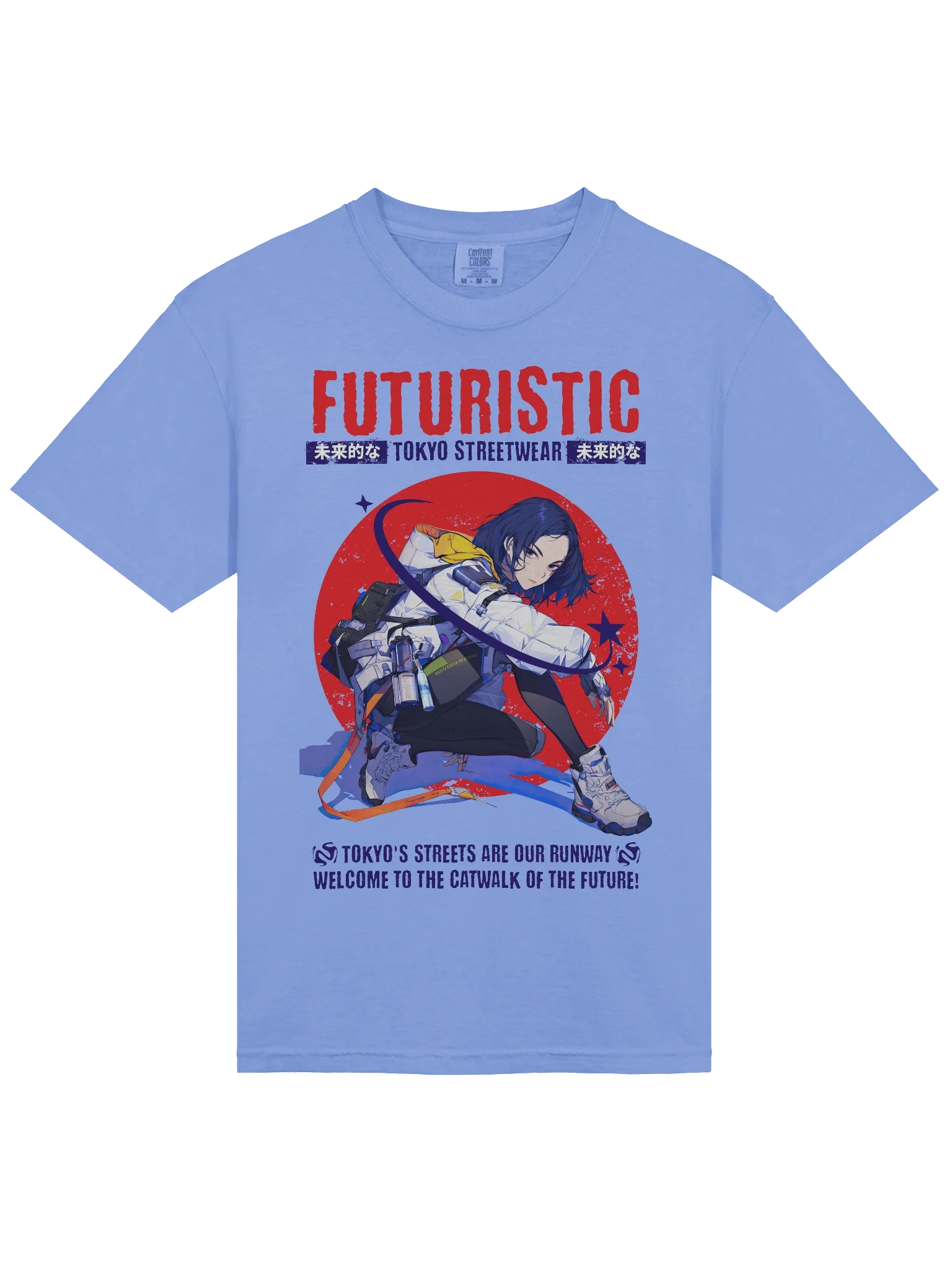 Y2K Japan Anime Tee Futuristic Fashion Tokyo Streetwear product image (26)