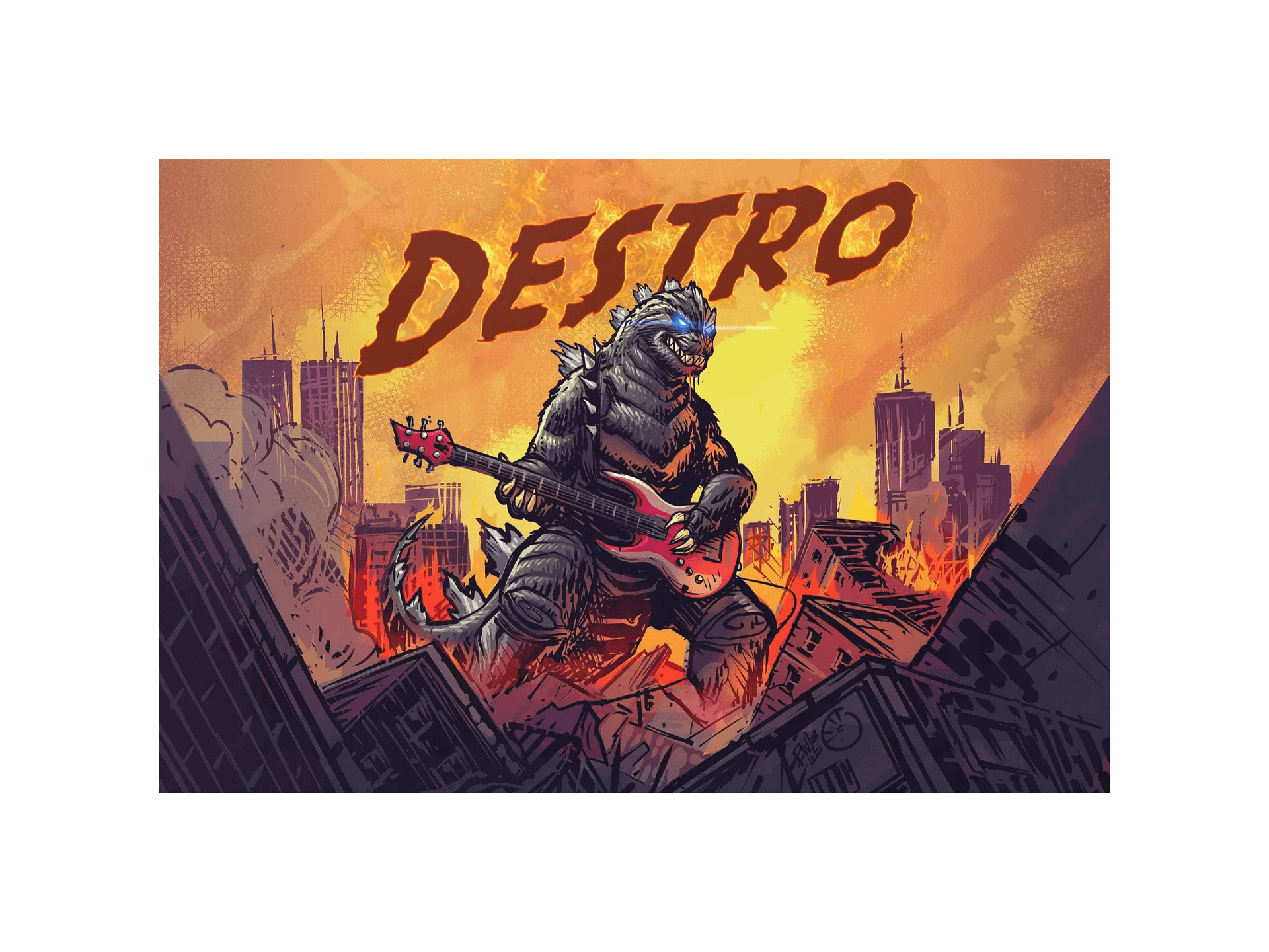 Rock Zilla Matte Poster product image (2)