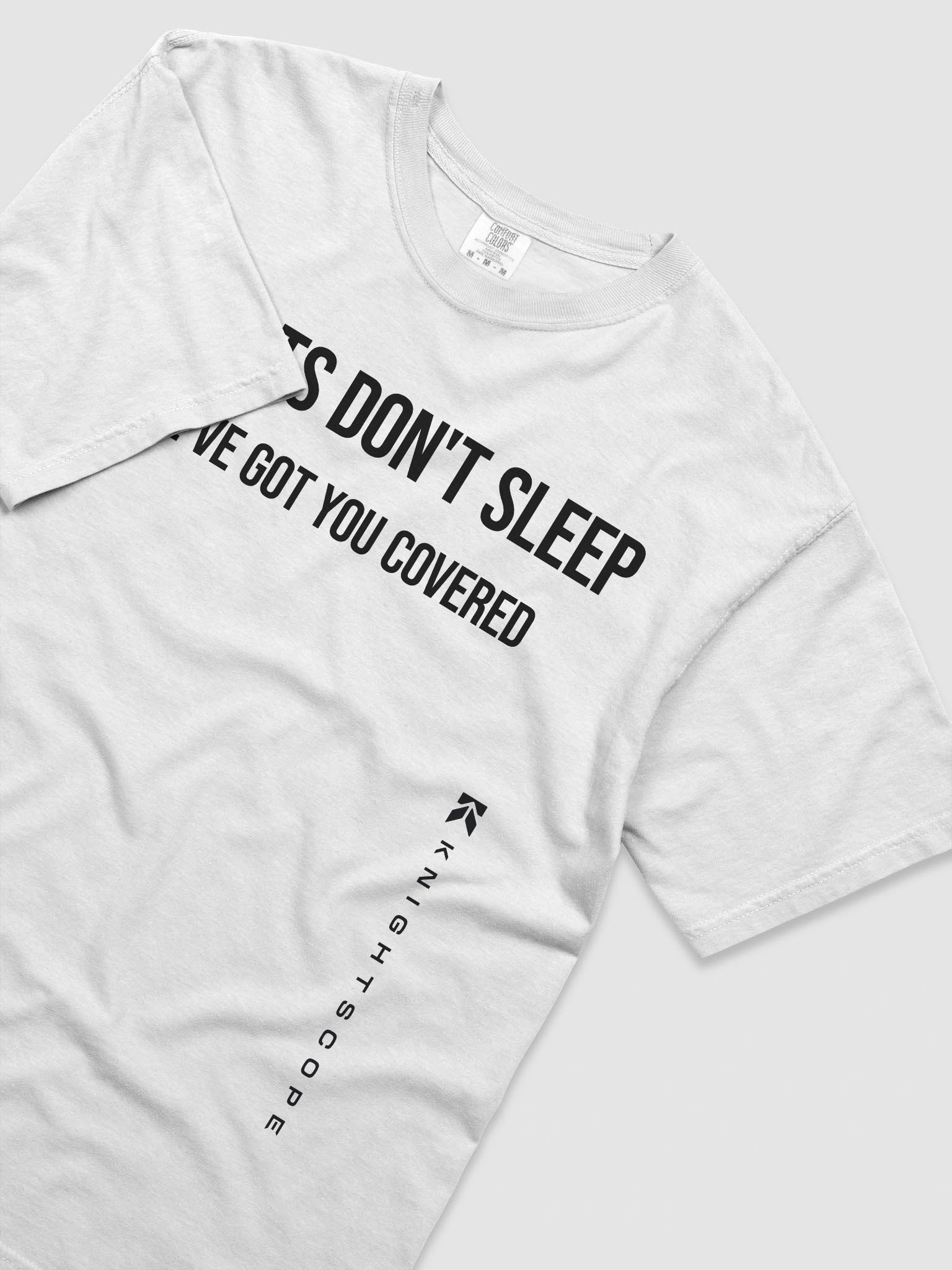 Robots Don't Sleep: The Ultimate Cotton Tee - White product image (5)