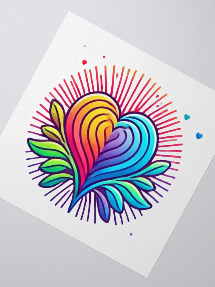 Radiant Heart Kiss Cut Stickers product image (2)