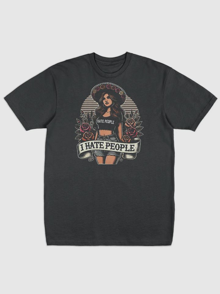 I HATE PEOPLE - Men's Premium Heavyweight T-Shirt - by VibecraftTwo product image (1)