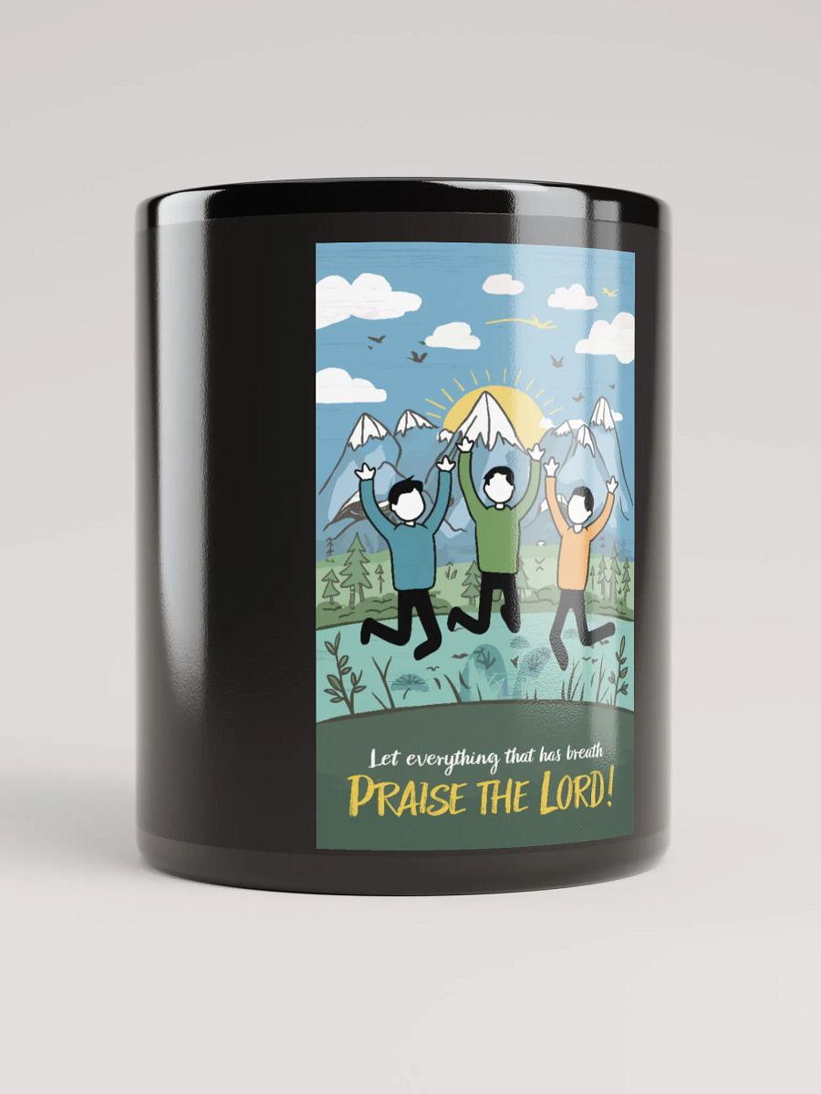 Black Praise the Lord Glossy Mug product image (5)