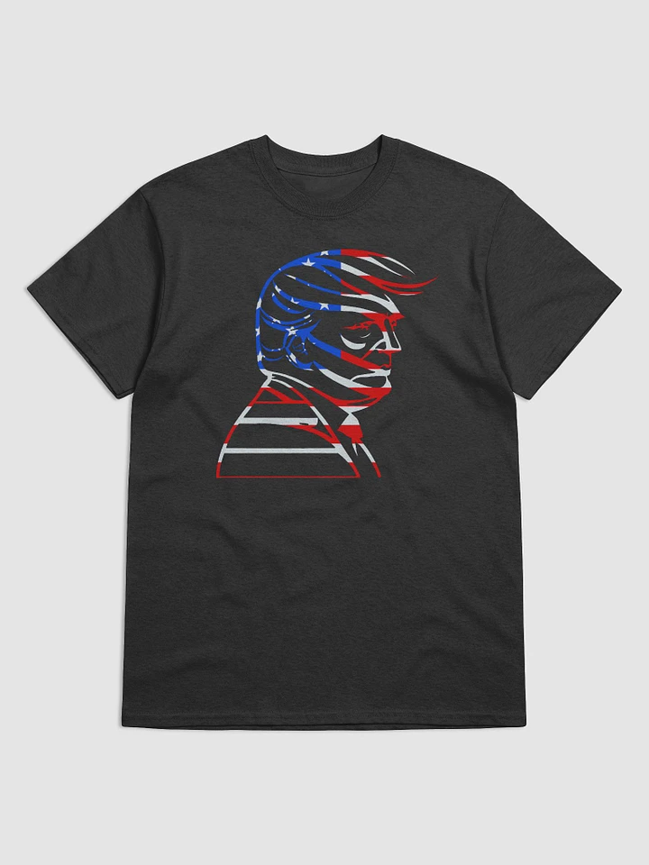Trump Flag Silhouette 3/MAGA Black T-Shirt product image (2)