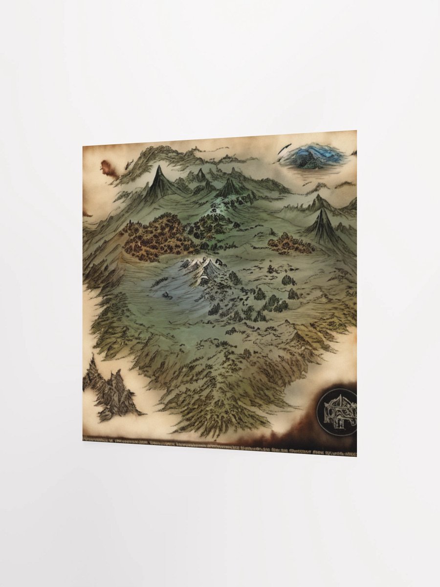 Fantasy Landscapes Lord Of The Rings Anime Concept Map Poster product image (9)