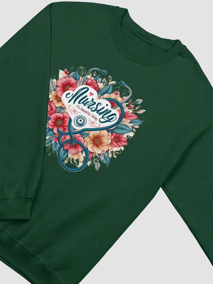 Floral Nursing Heart Crewneck product image (24)