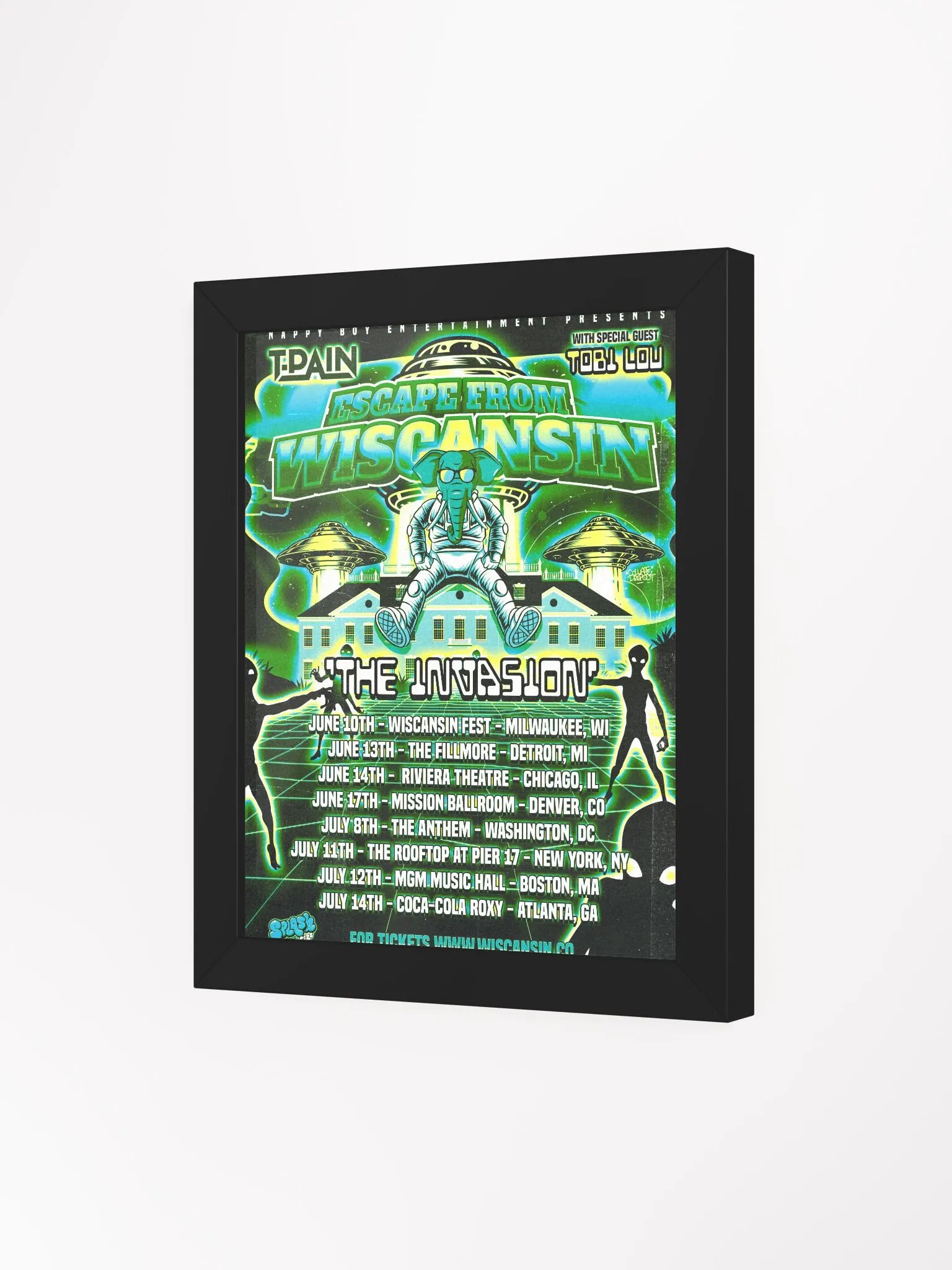 Framed Invasion Tour Poster product image (6)
