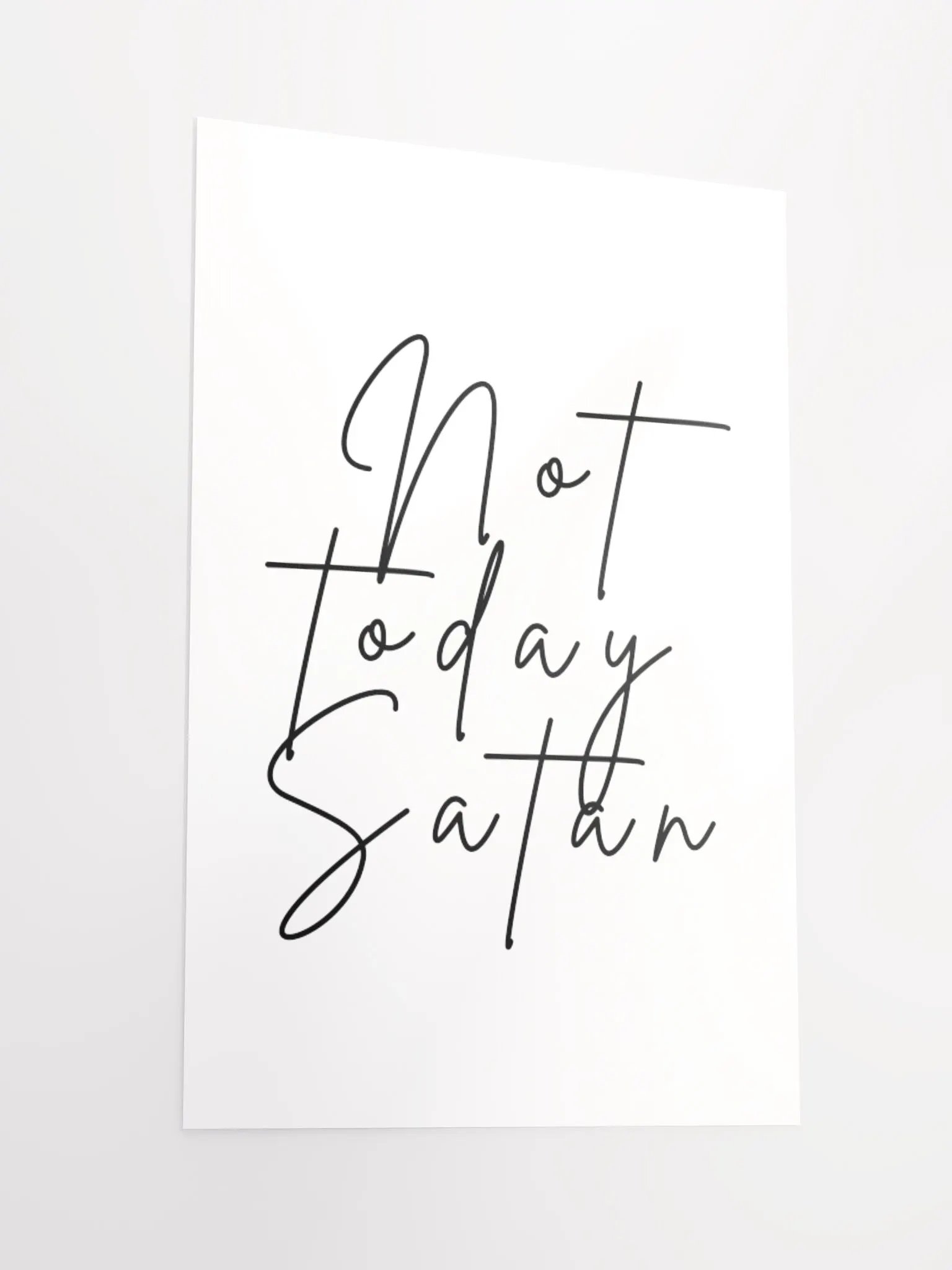 Not Today Satan Poster product image (6)