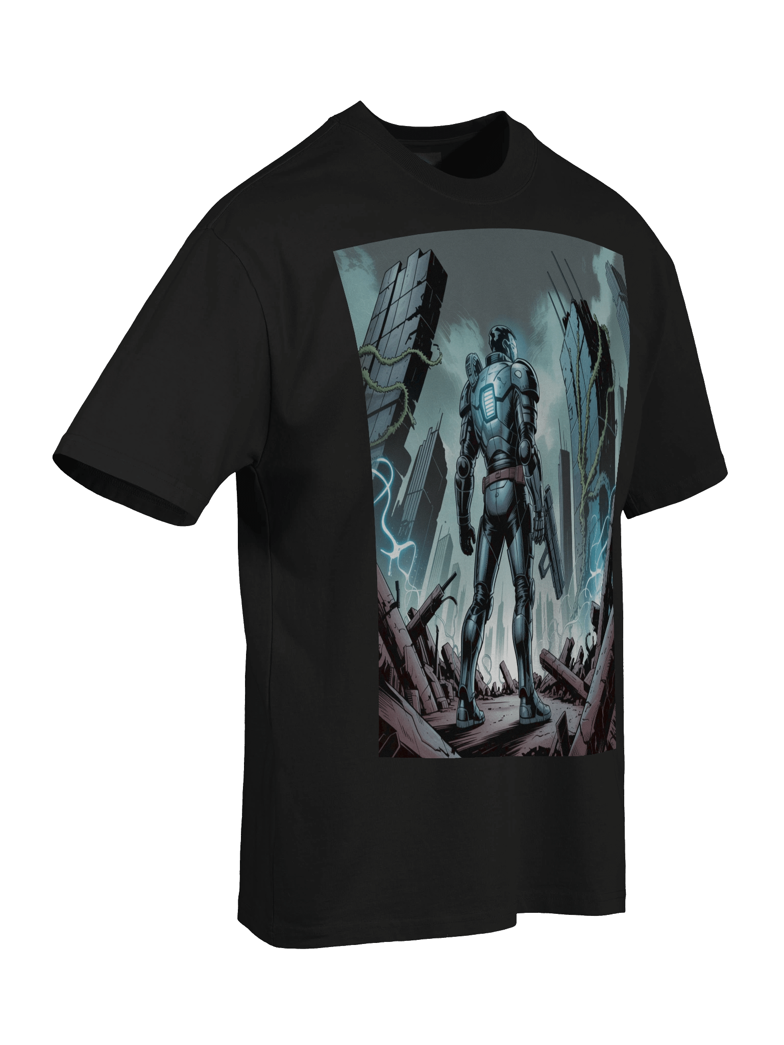 Eternal Dominion: Apocalypse Inspired Oversized Faded T-Shirt product image (8)
