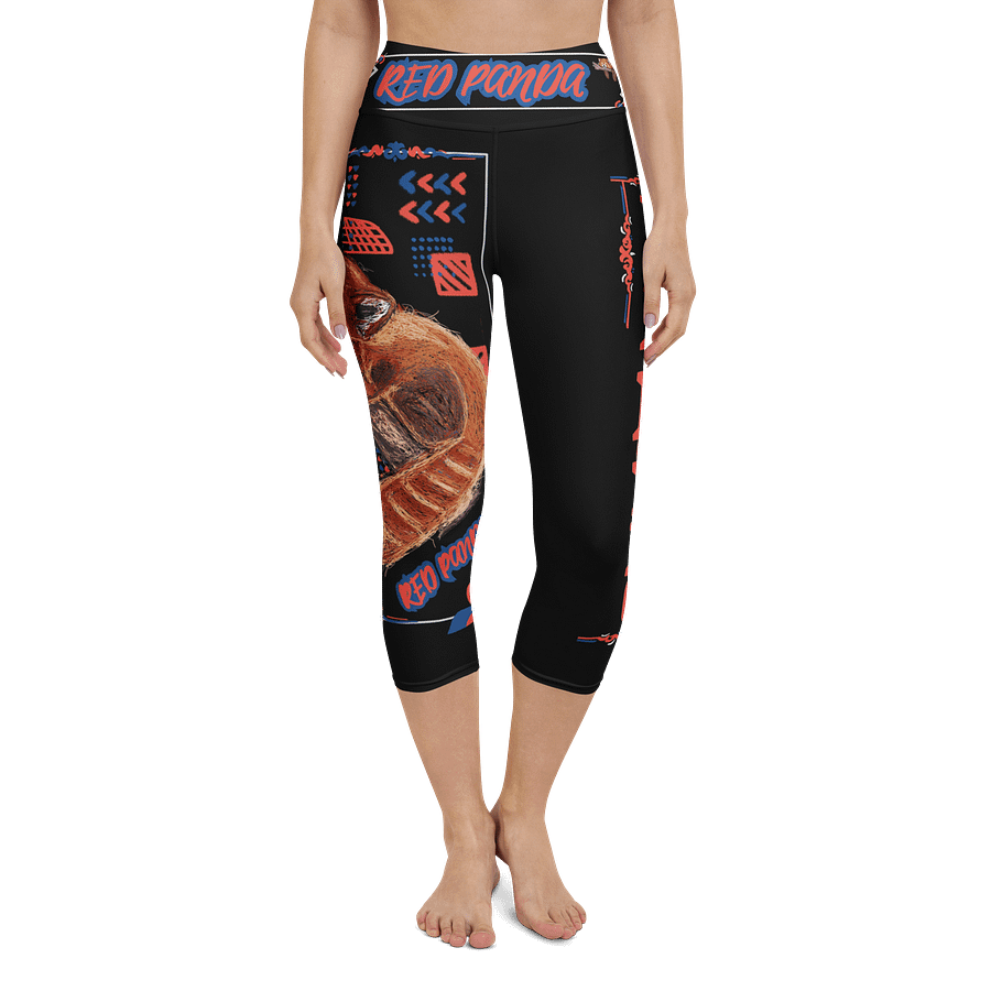 "Zzz" RED PANDA Yoga Capri Leggings product image (4)