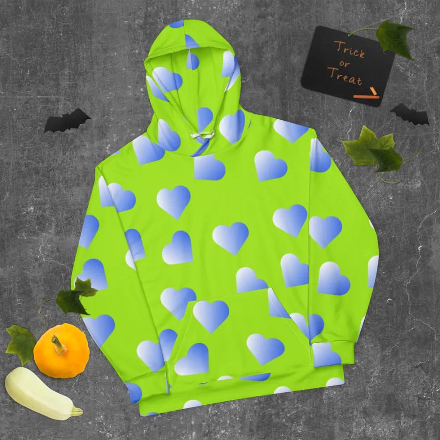 Love Pattern 2 Unisex All Over Print Pull On Hoodie product image (11)