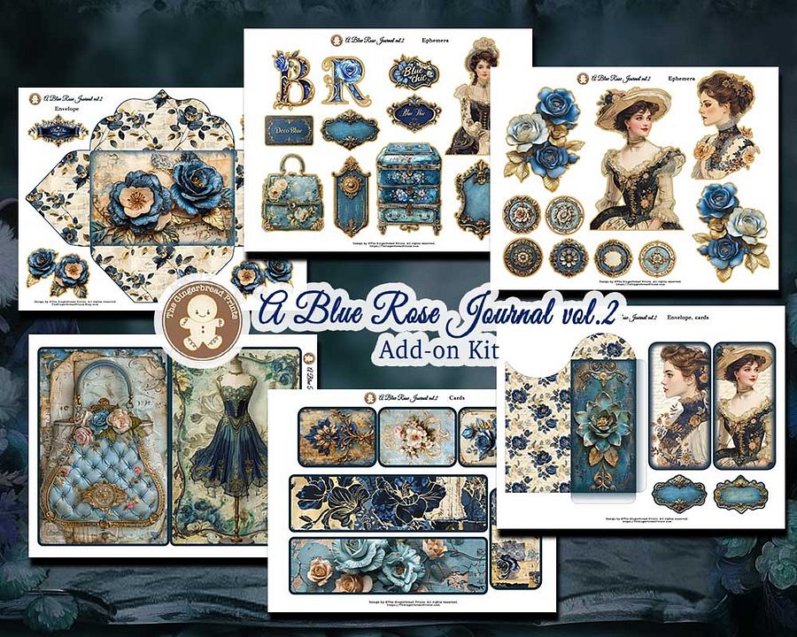 A Blue Rose Journal Vol.2 3-in-one Jumbo Collection Digital Kit product image (5)