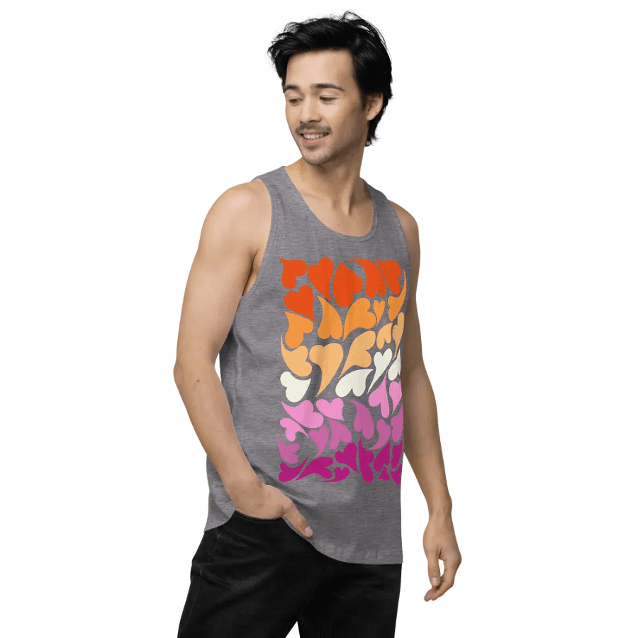 Nestled PRIDE Lesbian Tank Top product image (45)