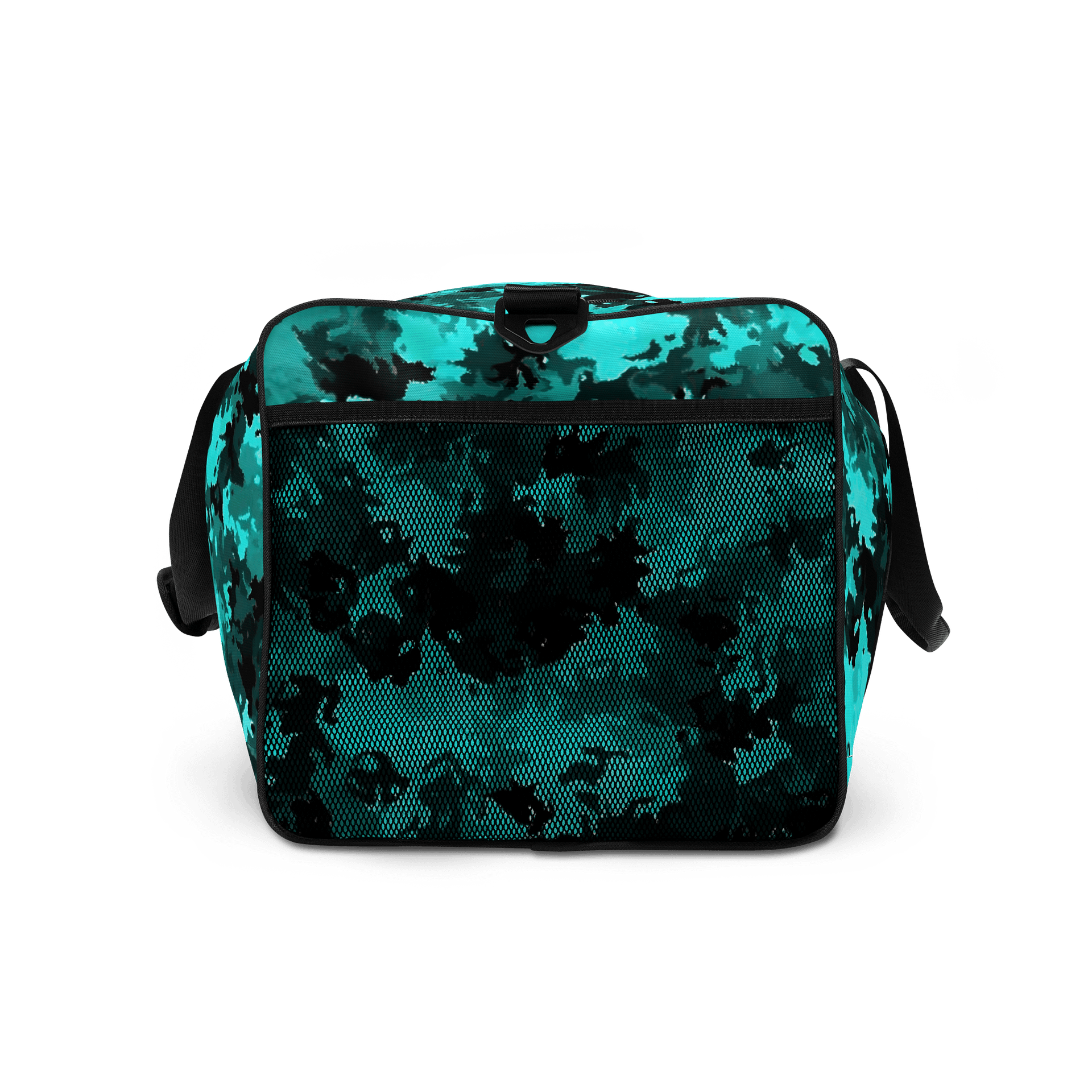 Turquoise Camo Dreams All-Over Duffle Bag product image (7)