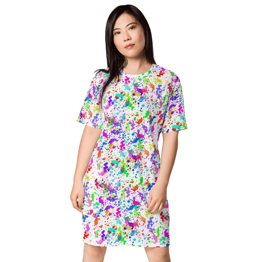 PRIDE Paint Splatter T-Shirt Dress product image (3)