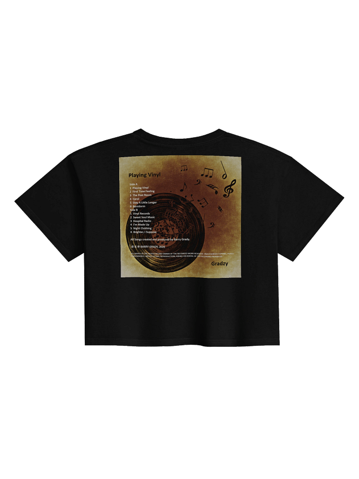 'Playing Vinyl' Crop Top product image (2)
