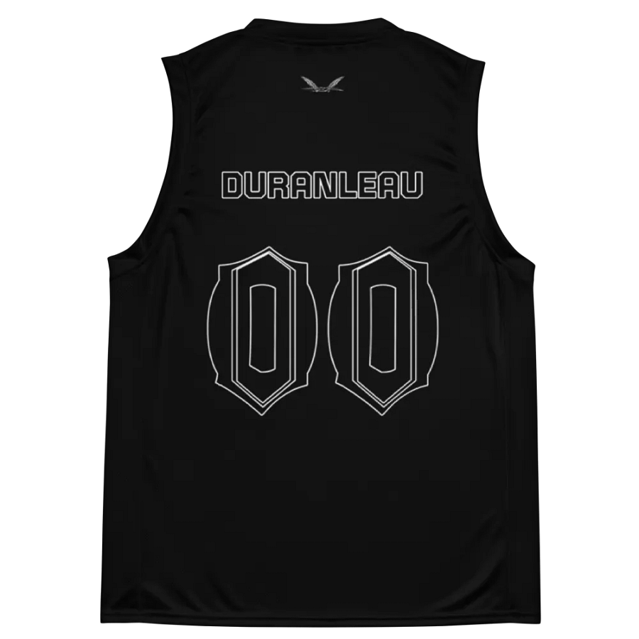 Capital Duranleau - Black - Recycled Unisex Basketball Jersey - White HApex Gear Black Logo product image (11)